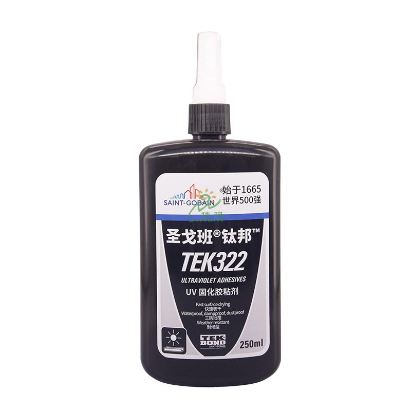 圣戈班UV膠TEK322-250ml-透明淡黃