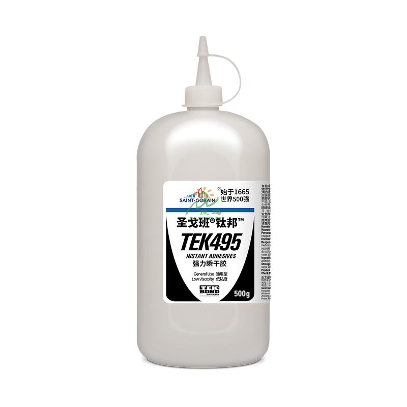 圣戈班乙基瞬干膠TEK495-500g-無色透明